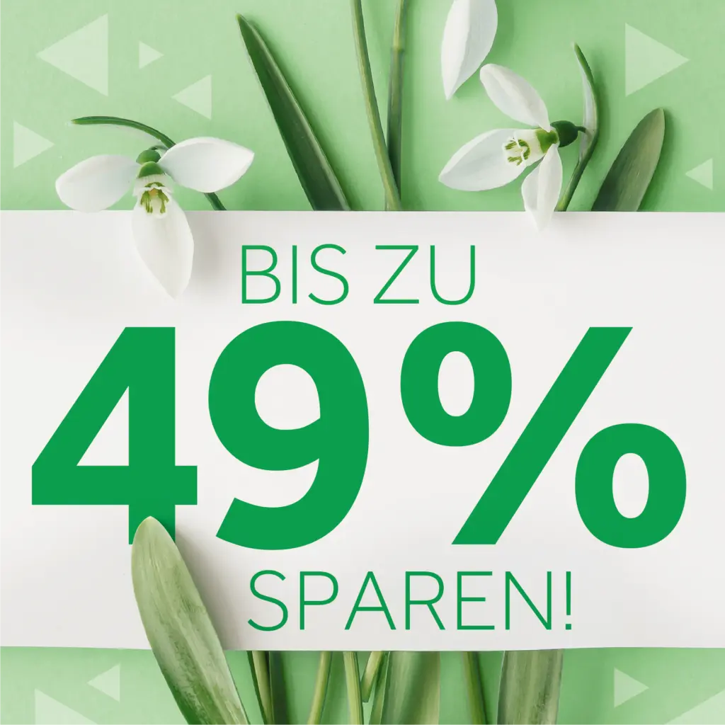 Bis zu 49% sparen!